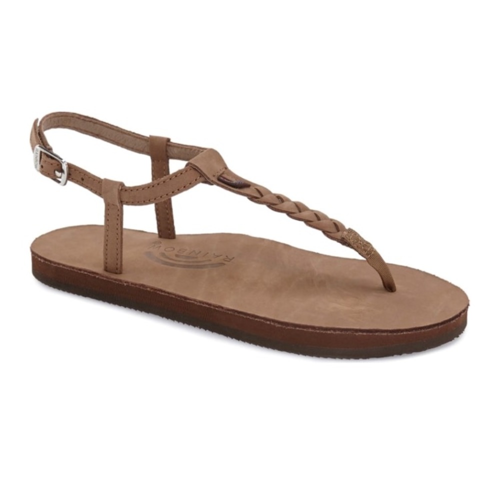 🌈 Rainbow T Street t-strap Sandals